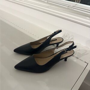 dark navy Slingback Heels